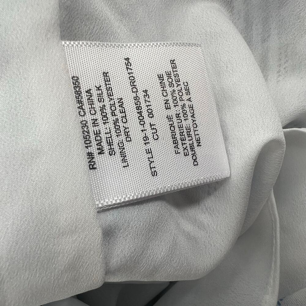 NWT Joie Abiah silk Dress porcelain plaid dress sz XL - Picture 8 of 10